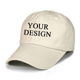 TOPTIE Custom Baseball Cap 6 Panel Dad Hat Unstructured Cotton Low Profile Embroidery