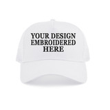 TOPTIE Custom Embroidery 5 Panel Snapback Trucker Hat Cotton Twill Adjustable Cap