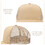 TOPTIE Snapback Baseball Cap Mid Profile Mesh Back Cotton Twill