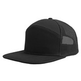 TOPTIE Custom Embroidery 7 Panel Trucker Cap Flat Bill Snapback Hip Hop Hat