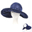 TOPTIE Womens UV Sun Protection Visor Roll Up Wide Brim Sun Hat,Floppy Folding Waterproof Ponytail Beach Hat, Packable Foldable Travel