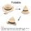 Opromo Kids Western Cowboys Straw Hat Wide Brim Summer Beach Hat Caps, Price/piece