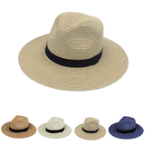 TOPTIE Havana Hat Mens Womens Straw Sun Hat Panama Fedora Beach Hat Straw Hat