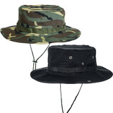 TOPTIE Wide Brim Bucket Boonie Hat Summer Outdoor Double-Sided  Fishing Sun Cap with Chin Strap