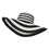 Opromo Women's Foldable Floppy Wide Brim Striped Straw Hat Summer Beach Sun Cap, Price/piece
