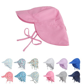 TOPTIE UPF 50+ UV Baby Sun Protection Hat Toddler Kids Neck Flap Swim Sun Hat