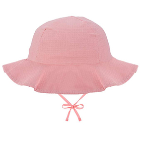 Opromo Kids Cotton Twill Bucket Hat Children Summer Outdoor Sun Protection Hat-Purple-48 PCS