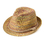 Opromo Kids Summer Straw Beach Sun Hat - Child Short Brim Trilby Fedora Panama Hat, Price/piece