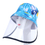 Opromo Protective Face Shield, Unisex Polyester Bucket Sun Hat with Unremovable Clear Flexible TPU Face Cover
