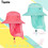 TOPTIE Kids Unisex UV Sun Protection Hat W/ Removable Neck Flap & Adjustable Chin Strap, Wide Brim  Flap Sun Hat for Boys Girls