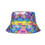 TOPTIE Unisex Reversible Cotton Tie Dye Bucket Sun Hat for Men Women UV Sun Protection Beach Bucket Hat Sun Cap