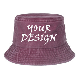 TOPTIE Custom Printing Sun Hat UV Protection Washed Cotton Summer Vintage Bucket Hat