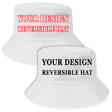 TOPTIE Custom Reversible Sun Hat Summer Outdoor UV Protection Beach Bucket Hat
