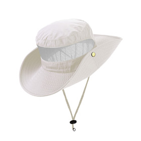 TOPTIE Wide Brim Breathable Outdoor Fishing Sun Boonie Hat Summer Bucket Cap