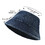 TOPTIE Washed Denim Bucket Hat Packable Unisex Summer Cap for Beach, Fishing & Travel