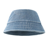 TOPTIE Washed Denim Bucket Hat Packable Unisex Summer Cap for Beach, Fishing & Travel UPF 50+