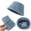 TOPTIE Washed Denim Bucket Hat Packable Unisex Summer Cap for Beach, Fishing & Travel