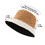 TOPTIE Reversible Block Corduroy Bucket Hat 2-in-1 Unisex Sun Hat for Outdoor