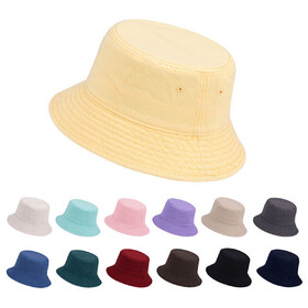 TOPTIE Blank Cotton Bucket Hat Fishing Hunting Hat Unisex Summer Outdoor Cap