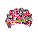 TOPTIE Custom Embroidery Bouffant Cap with Sweatband, Adjustable Scrub Cap Floral Printed Working Cap, One Size Fits All