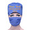 TOPTIE Custom Embroidery Scrub Cap with Sweatband and Free Reusable Cotton Mask, Cotton Working Cap Mask Set