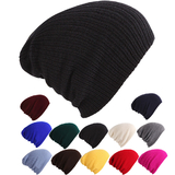 TOPTIE Unisex Slouchy Winter Hats Knitted Beanie Caps Soft Warm Baggy Ski Hat