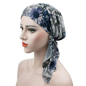 TOPTIE Womens Scarf Pre Tied Chemo Hat Beanie Turban Headwear for Cancer Patient