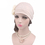 TOPTIE Women's Ruffle Chemo Turban headband Scarf Beanie Cap Hat for Cancer Patient