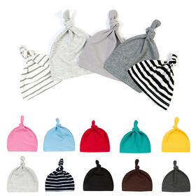 TOPTIE Unisex Newborns Toddler Infants Baby Soft Cotton Knot Hat Beanie Sleep Cap