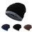 TOPTIE Men's Soft Fleece Lined Thick Knit Skull Cap Warm Winter Slouchy Beanies Hat