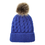TOPTIE Womens Winter Hand Knit Faux Fur Pompoms Beanie Hat Warm Ski Hat