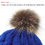 TOPTIE Womens Winter Hand Knit Faux Fur Pompoms Beanie Hat Warm Ski Hat