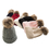 Opromo Womens Girls Winter Knit Bobble Hat Faux Raccoon Fur Pom Pom Beanie Hat