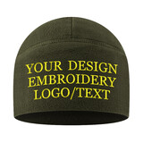 TOPTIE Custom Embroidery Fleece Beanie Watch Cap Windproof Skull Cap