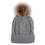 TOPTIE Womens Winter Fleece Lined Cable Knit Hat Faux Fur Pom Pom Beanie Hat, Price/pieces