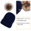 TOPTIE Womens Winter Fleece Lined Cable Knit Hat Faux Fur Pom Pom Beanie Hat