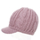 Opromo Crochet Newsboy Cap Winter Hat Visor Beret Cold Weather Knitted Beanie Hat, Price/piece