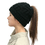 TOPTIE Women's Winter Warm Ponytail Knit Beanie Hat, Thick and Soft Ski Skull Cap with High Ponytail Slot