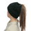 TOPTIE Women's Winter Warm Ponytail Knit Beanie Hat, Thick and Soft Ski Skull Cap with High Ponytail Slot