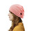 TOPTIE Custom Embroidery Women's Adjustable Ruffle Turban Beanie Hat with Elastic Band and Buttons for Mask, Chemo Cap for Cancer Patient
