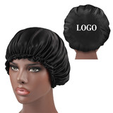 Custom Silcky Bonnet Cap Head Cover Sleep Cap for Natural Curly Hair