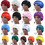 TOPTIE Silky Sleep Bonnet Cap Head Cover for Natural Curly Hair, 12 inches