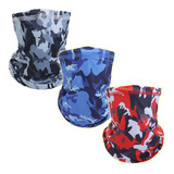 TOPTIE Breathable Cooling Camo Face Cover Neck Gaiter,Cycling Motorcycle Balaclava Mask Scarf