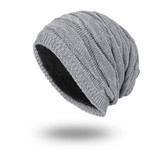 Unisex Slouchy Beanie Fleece Lined Winter Knit Hat Warm Soft Thick Beanie Hat for Men Women