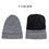 Opromo Mens Luxurious Winter Hat Scarf Set Fleece Lined Warm Knit Thick Beanie Hat Scarf Set for Men