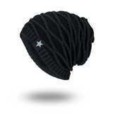 TOPTIE Mens Fleece Lined Slouchy Beanie,Winter Warm Ski Beanie Knit Hat for Men