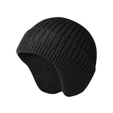 TOPTIE Winter Warm Ski Knit Beanie with Ear Covers for Men Women Soft Thick Cuffed Beanie