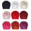 TOPTIE Baby Girls Turban Hats with bows, Turban Bun Knot Infant Baby Toddler Head Wrap Beanie Baby Girl Soft Cute Cap