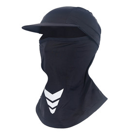 TOPTIE Mens Reflective Cooling Nylon Balaclava Full Face Mask with Visor, UV Sun Protection Cycling Cap Riding