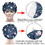 TOPTIE Custom Printing Bouffant Scrub Cap with Sweatband, Unisex Scrub Hat Adjustable Working Cap, One Size Fits All